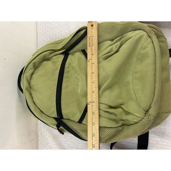 Eddie Bauer green backpack 13x15 mesh - Picture 4 of 5